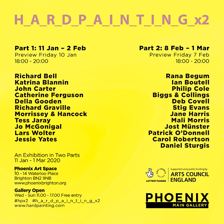 Hard Painting x2 at Phoenix Art Space, Brighton