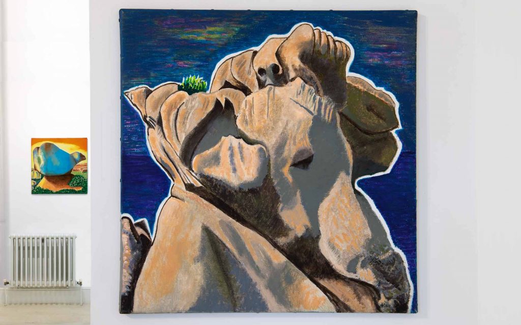 Rock Painting by Eileen Agar in 'The Secret Life of Stuff' at Arthouse1 Gallery, London. Curated by Catherine Ferguson and Della Gooden 