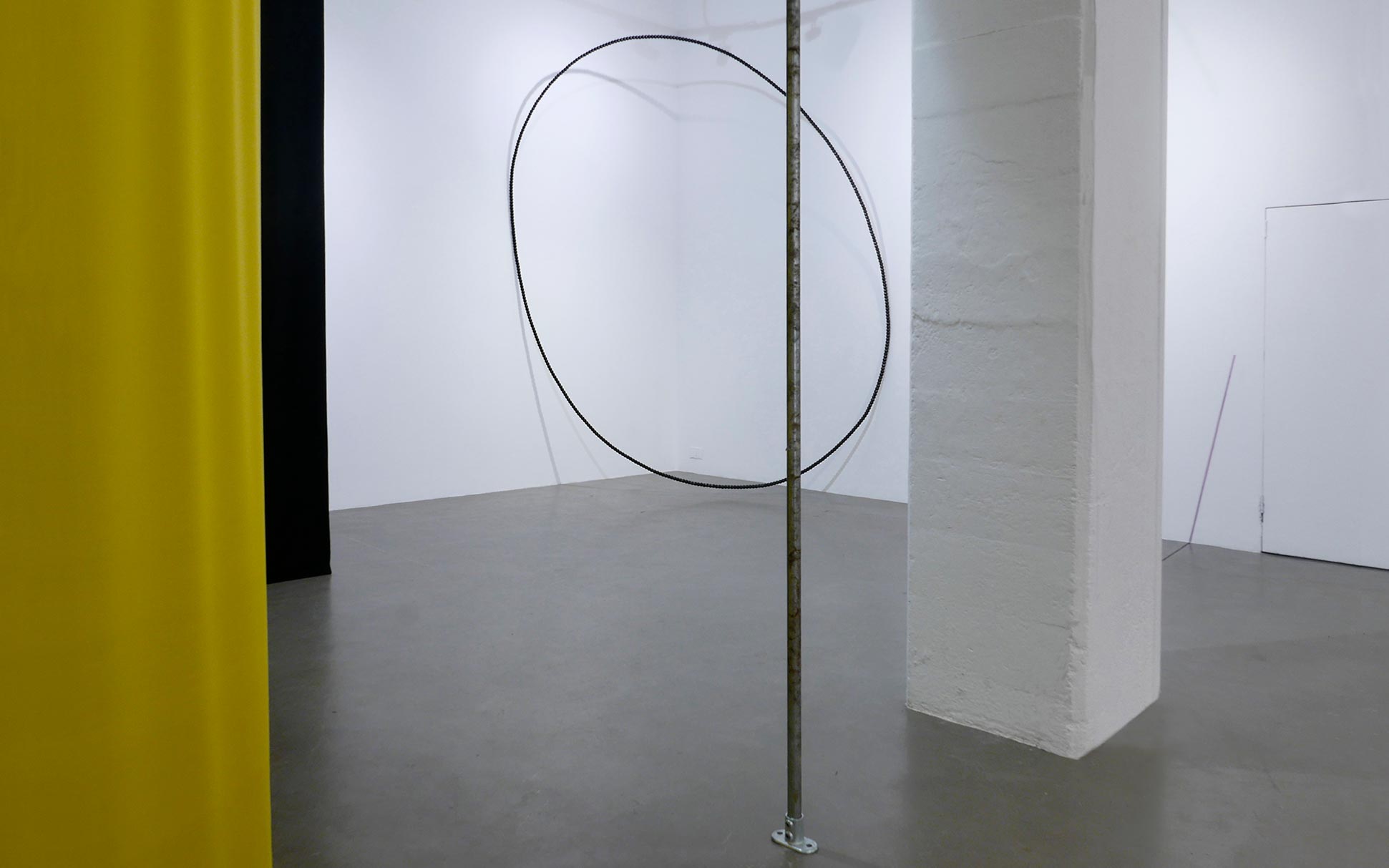 'Although' by Della Gooden for 'The Undersides of Practice' at APT Gallery London. Curated by Catherine Ferguson and Della Gooden. LEFT: 'Another Path' by Helen Robertson