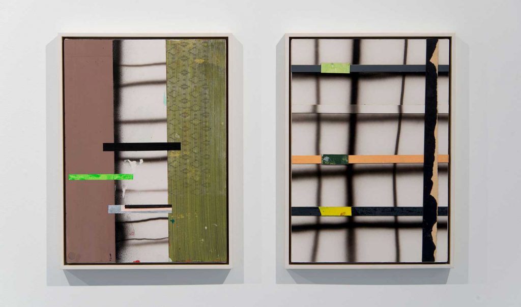 Artist Jost Münster in Hard Painting x2 at Phoenix Artspace, Brighton. Curated by Philip Cole, Della Gooden, Ian Boutell, Stig Evans and Patrick O'Donnell.