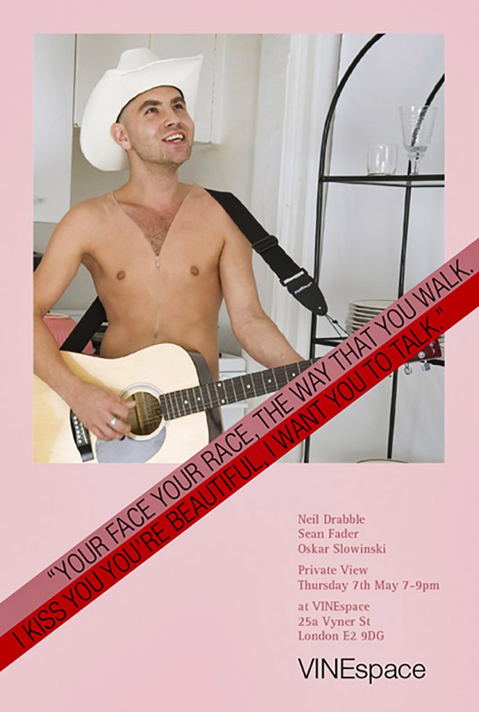  Oskar Slowinski | VINEspace London. Curated by Della Gooden. Poster Design by Nina Ziegler