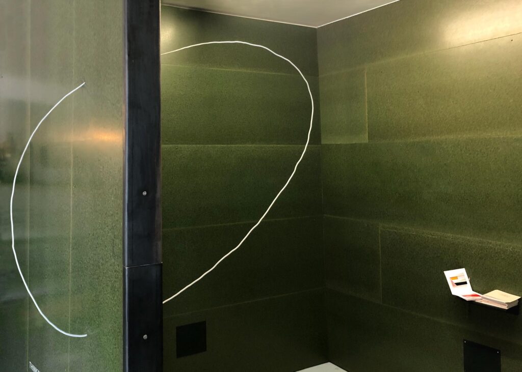 Exhibition 'Thinking Threshold's: Installation 'Drawn Solid' by artist Della Gooden