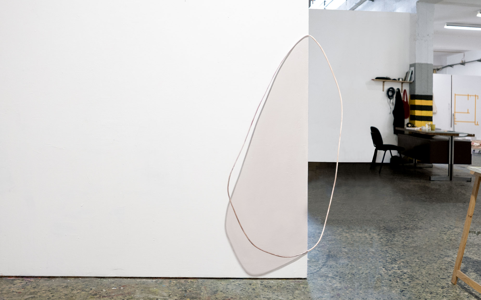 Infra-act at PADA Studios Portugal - by Della Gooden. Site responsive wall and room installation  
