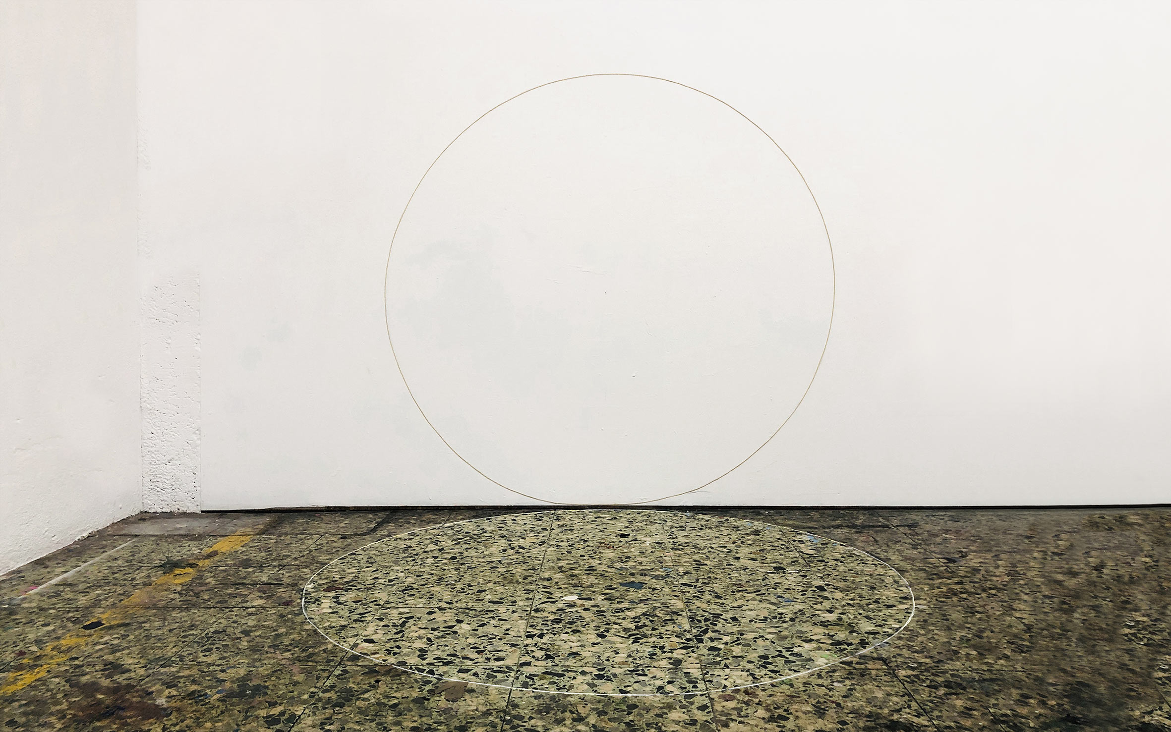 'Diptych: clam' by Della Gooden made on residency at PADA Studios, Portugal.